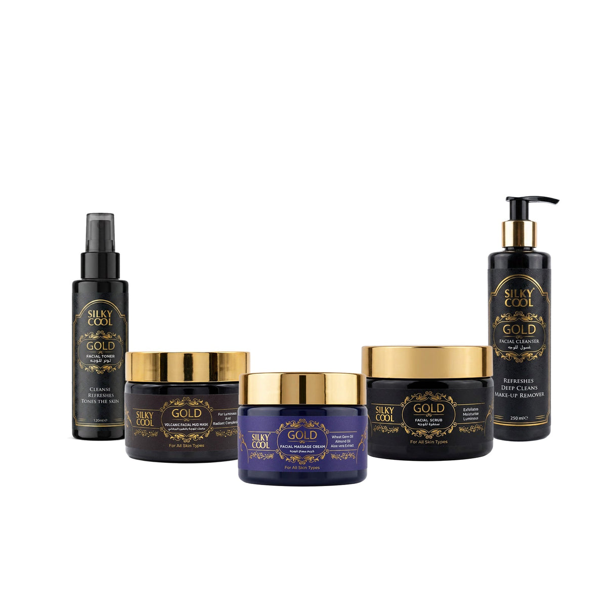 Gold Facial Set Large 5 Products