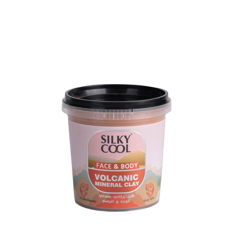 Silky Cool Face & Body Volcanic Mineral Clay – For Skin Roseate