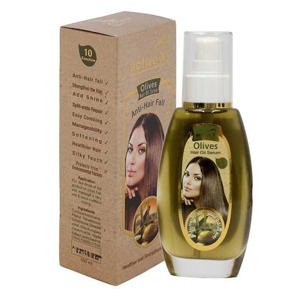 Active X Hair Oil Serum-Olives 100ml